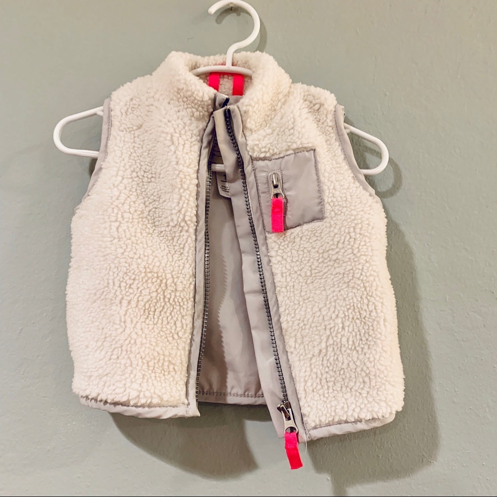 Toddler girl Sherpa vest